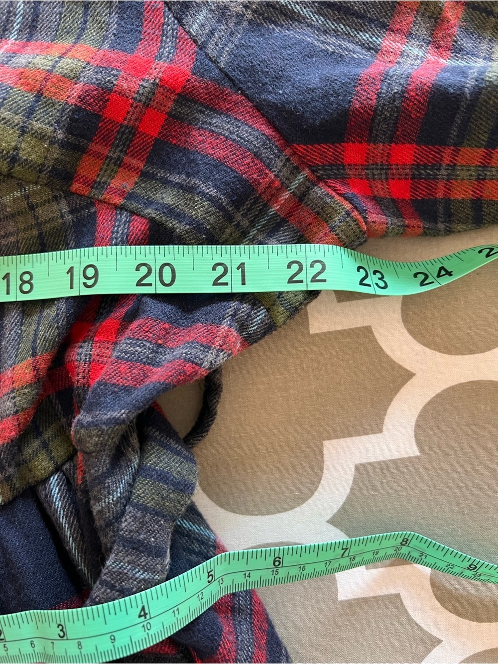 BloomChic Multicolor Plaid Long Sleeve Flannel Dress - Picture 7 of 9